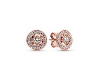 Vintage circle stud earrings
