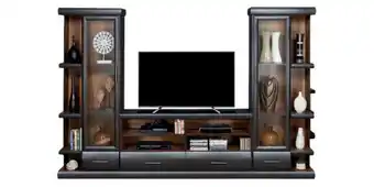 Russells Polo wall unit, two tone brown offer