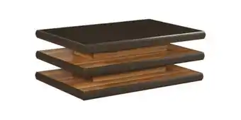 Russells Polo coffee table two tone brown offer