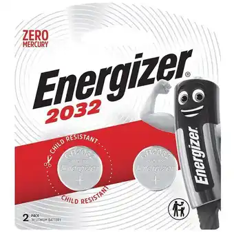 Energizer cr2032 lithium coin battery - 3v