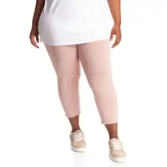 Donna Plus size essential cropped leggings - nude offer