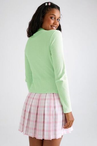 Ribbed turtle neck top