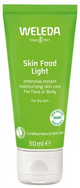 Faithful to Nature Weleda skin food light offer