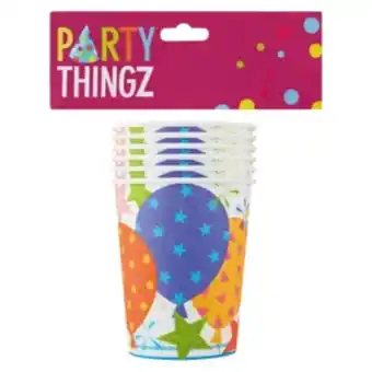 Party thingz party cups 6 pack