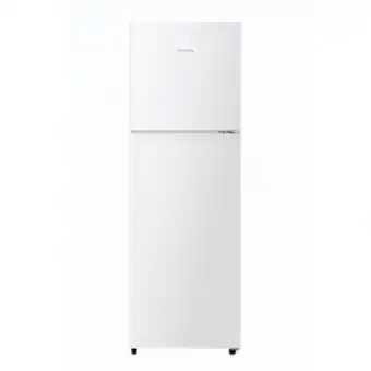 Furnmart Hisense fridge/ top freezer 156lt white h225twh offer