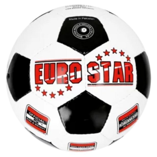 Euro star leather soccer ball offer at Shoprite