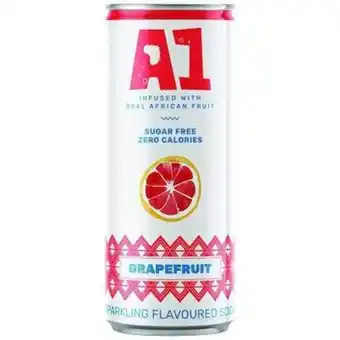 A1 fruit water sparkling grapefruit 330ml
