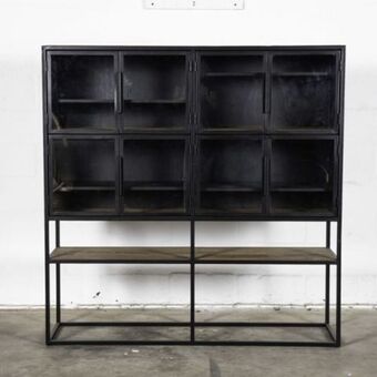 Salvage cabinet 8 glass door