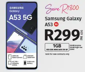 Vodacom Samsug galaxy a53 offer