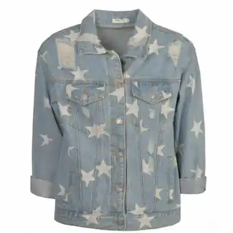 Nicci Star print denim jacket   offer