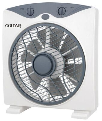 Russells Goldair 25cm box fan 42010 offer