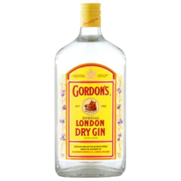 Gordon's london dry gin bottle 1l offer at Shoprite Liquor