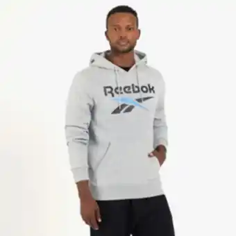 Totalsports Men's reebok graphic grey hoodie offer