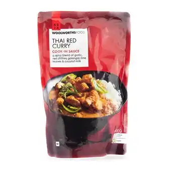 Woolworths Asian thai red curry cook-in sauce 400 g offer