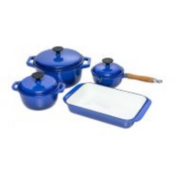 HiFi Corp Fine living 7 piece cast iron set - blue offer