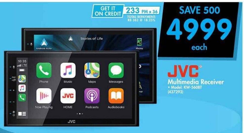 JVC Multimedia Receiver offer at Makro