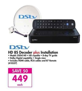 DSTv - HD 8S Decoder plus Installation