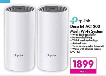 Tp-Link - Deco E4 AC1200 Mesh Wi-Fi System