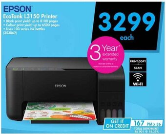 Makro EPSON - EcoTank L3150 Printer offer
