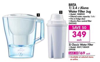 Brita - 2.4 L Aluna Water Filter Jug