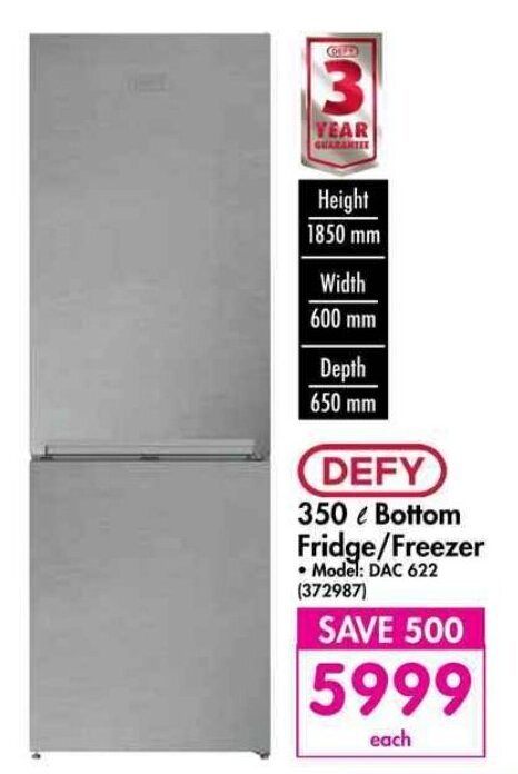 Defy fridge store makro