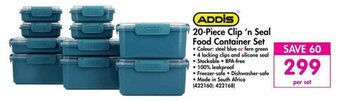 Makro Addis - 20-Piece Clip 'n Seal Food Container Set offer