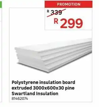 Leroy Merlin Polystyrene insulation board extruded 3000x600x30 pine swartland insulation offer