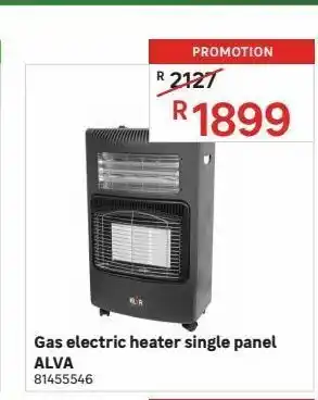 Leroy Merlin Gas electric heater single panel alva offer