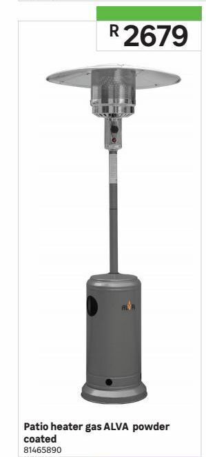 Leroy Merlin Patio heater gas alva powder coated offer