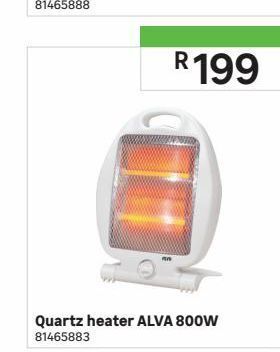 Quartz heater alva 800w offer at Leroy Merlin