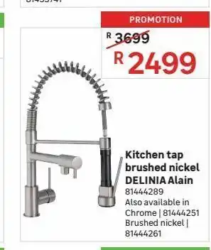 Leroy Merlin Kitchen tap brushed nickel delinia alain offer