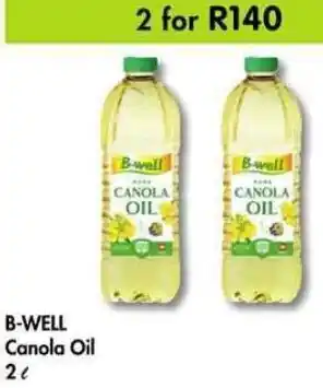 Makro B-Well Canola Oil 2 x 2L offer
