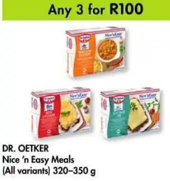 Makro Dr. Oetker Nice 'n Easy Meals 3x320-350g offer