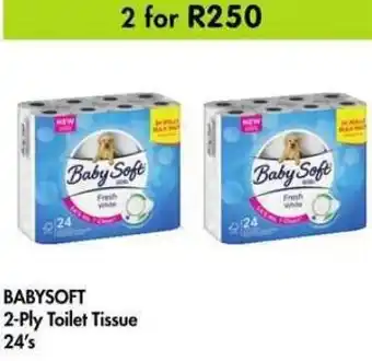 Makro Babysoft 2-Ply Toilet Tissue 2x24's offer