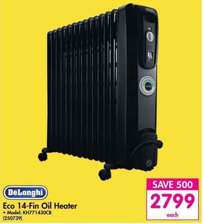 Eco 14-Fin Oil Heater offer at Makro