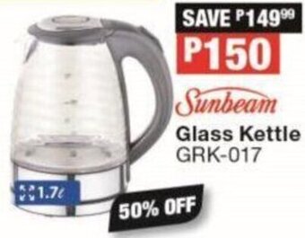 OK Furniture Sunbeam Glass Kettle offer