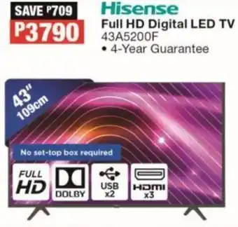 OK Furniture Hisense Full HD Digital LED TV 43" 109cm offer