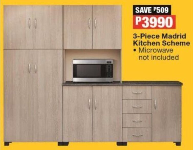 OK Furniture 3-Piece Madrid Kitchen Scheme offer