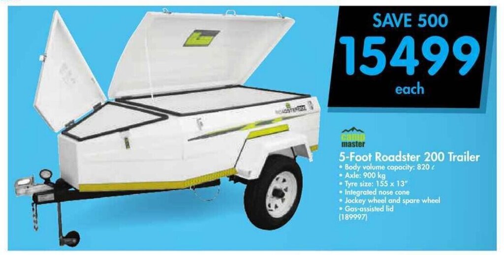 Camp Master 5Foot Roadster 200 Trailer offer at Makro