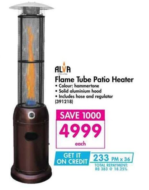 ALVA Flame Tube Patio Heater offer at Makro
