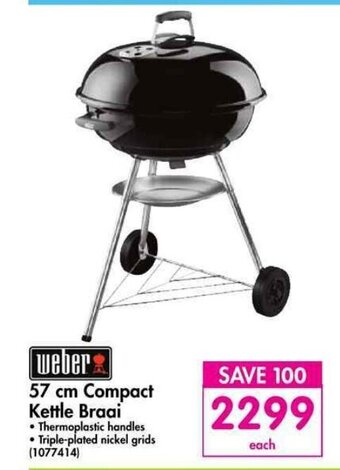 Makro Weber - 57cm Compact Kettle Braai offer