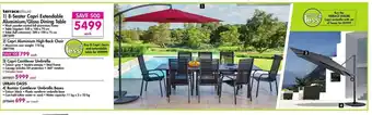 Makro Terraceleisure - 8-Seater Capri Extendable Aluminium / Glass Dining Table offer