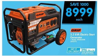 Makro GRIP - 5.5 kVA Electric-Start Generator offer