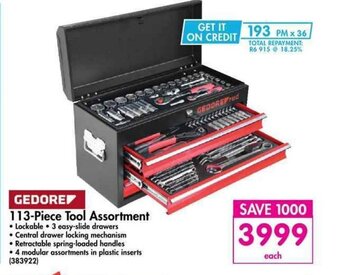 Makro Gedore - 113-Piece Tool Assortment offer