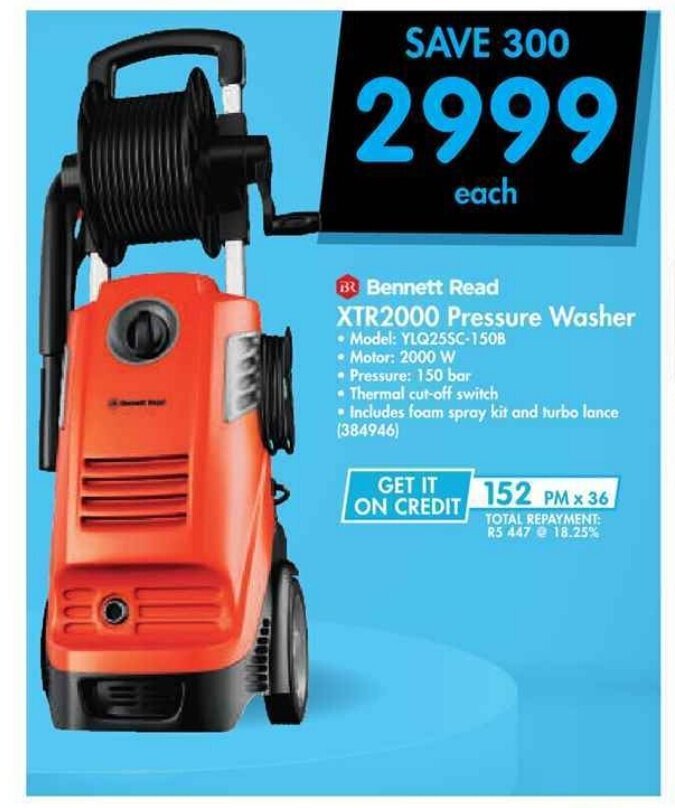 Read XTR2000 Pressure Washer offer at Makro