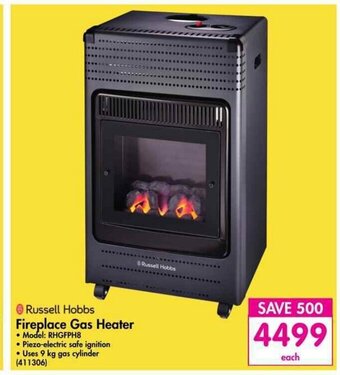 Makro Russell Hobbs - Fireplace Gas Heater offer