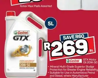 Pick n Pay Hypermarket Castrol motor oil offer