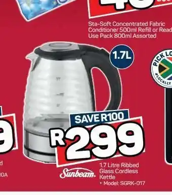 Pick n Pay Hypermarket Sunbeam kettle offer