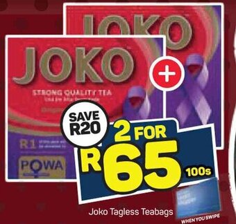 Pick n Pay Joko Tagless Teabags 100s offer
