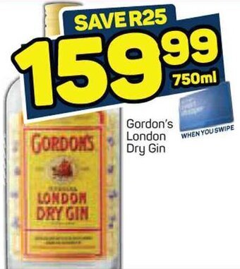 Pick n Pay Gordon's London Dry Gin 750ml offer